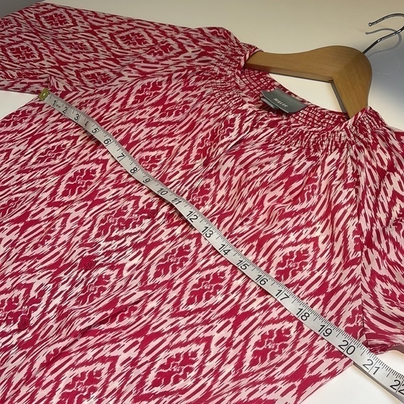 Anthropologie Maeve Silky 3/4 Sleeve Shift Dress Belted Waist size Medium - Picture 7 of 9